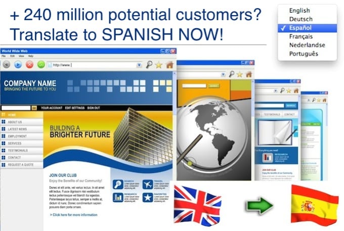 Company website en español