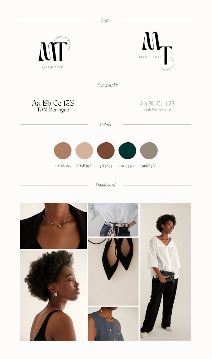 Create a brand kit with logo, fonts, and social media content by ...