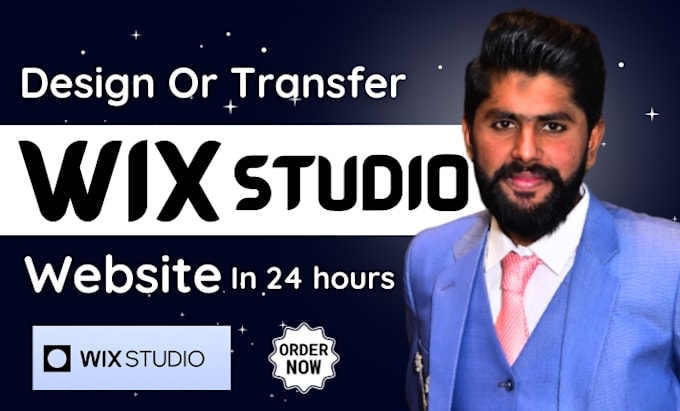 transfer or design wix studio website using wix studio