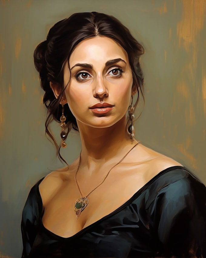 Make digital stunning oil painting art portrait by Lolebkpemid Fiverr