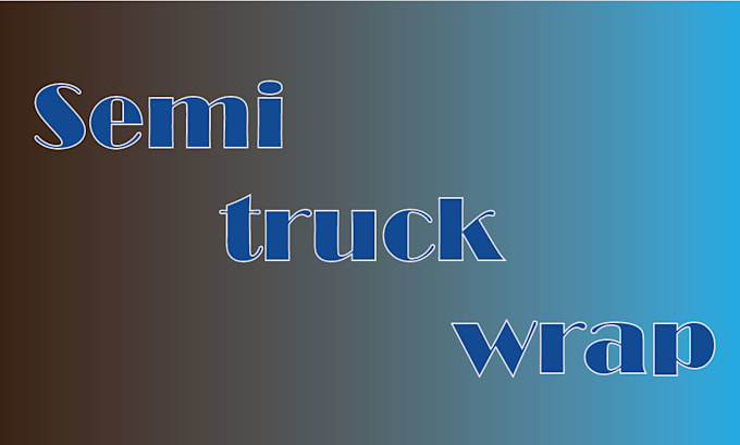 Do attractive semi truck wrap for you by Shabbikhan670 Fiverr