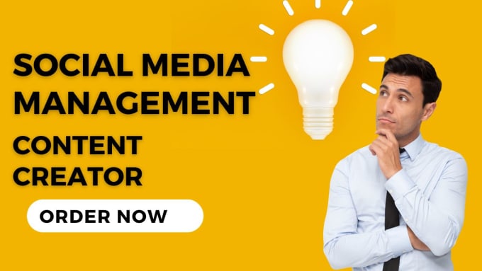 be your social media manager and content creator
