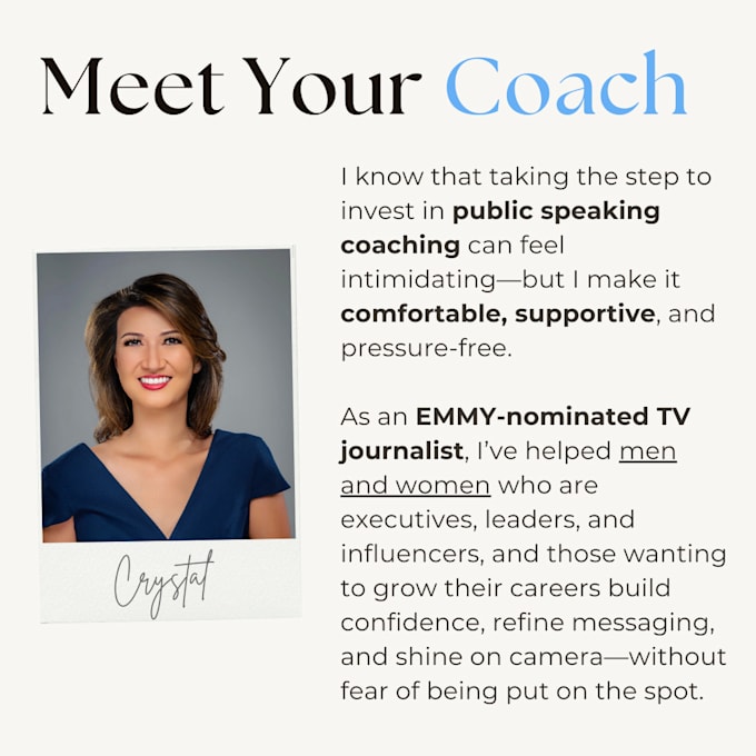 media train and prepare you for public speaking