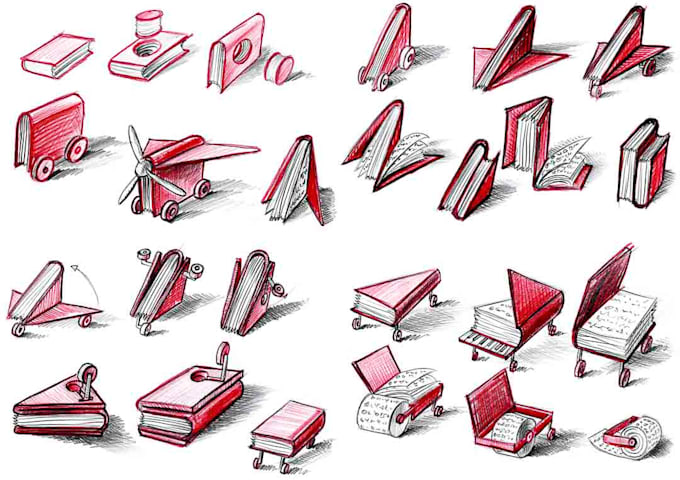 draw idea sketches for your product development
