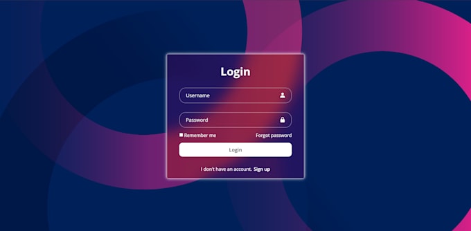 Design your gradient login page in 2 days in only html, css by Romeorel ...