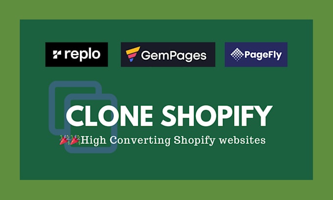clone shopify site landing page or full website
