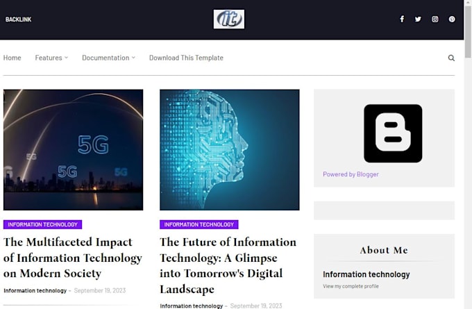 Create a professional blog website by Designwares | Fiverr