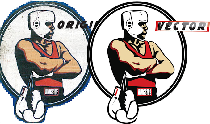 vectorize any logo or image art in illistrator