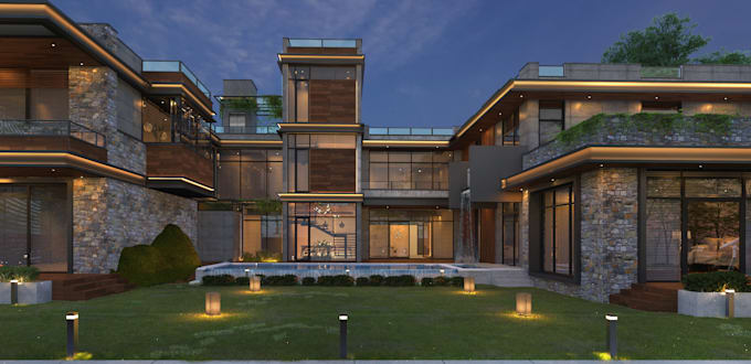do 3d models, exterior and interior design, 3d renders and architecture