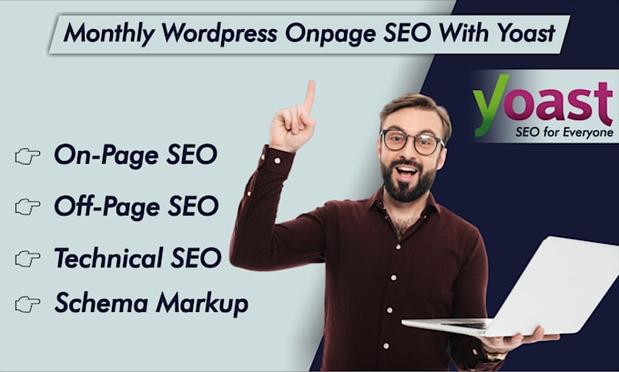 provide monthly wordpress onsite or onpage SEO and schema markup with yoast