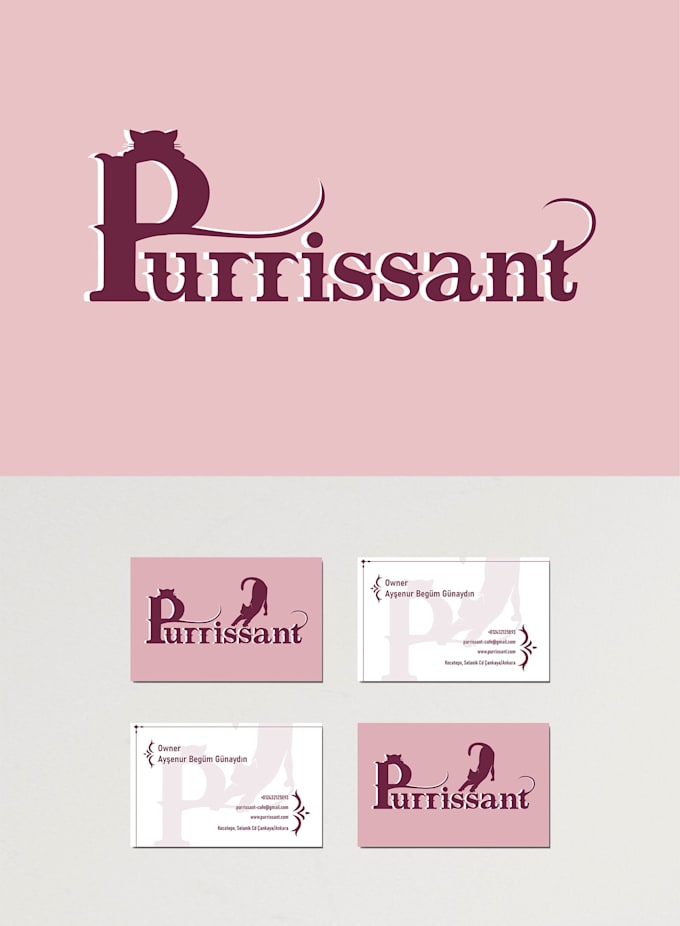 create professional logo, business card and menu