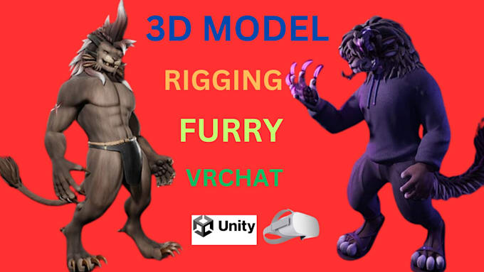 Model 3davatar vrchat furry avartar vrc avatar vr avatar 3d custom by ...