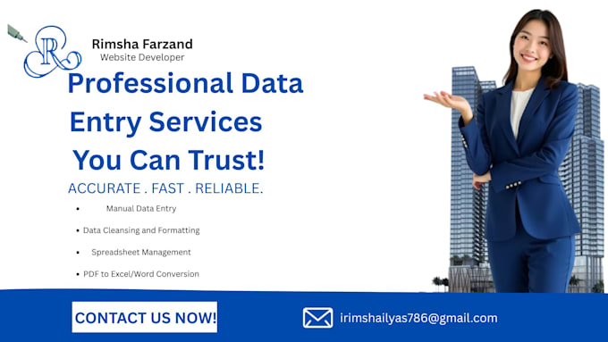 be virtual assistant of data entry