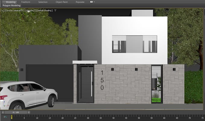 do architectural 3d modeling in 3d max and sketchup