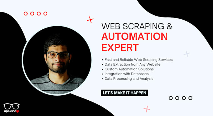 do web scraping, data mining using python