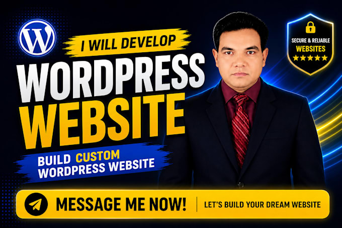 develop wordpress website, build custom wordpress website