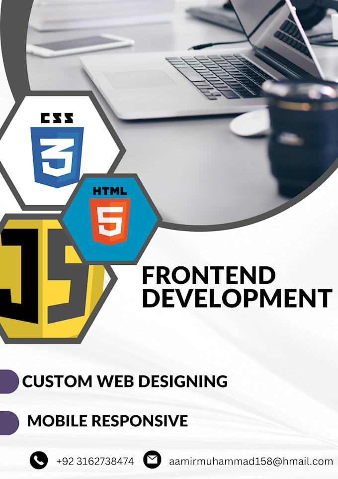 Be your front end web developer, html css bootstrap by Muhammadaamir56 ...