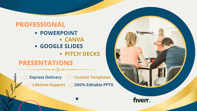design powerpoint presentation, google slides, and pitch deck animation
