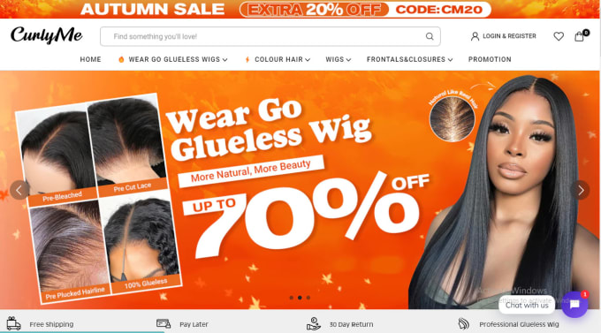 Design hair extension website hair extension shopify store hair