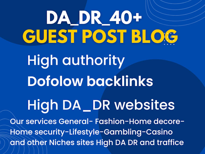 do publish general guest post on high traffic wb sites