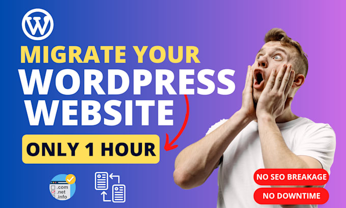do wordpress website migration with an hour