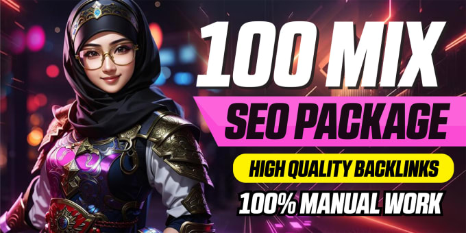 white hat SEO with 100 mix high authority backlinks