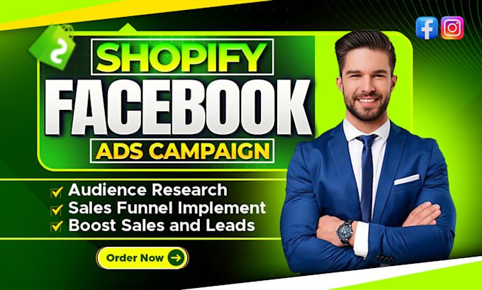 run shopify ads, setup shopify facebook ads, shopify manager