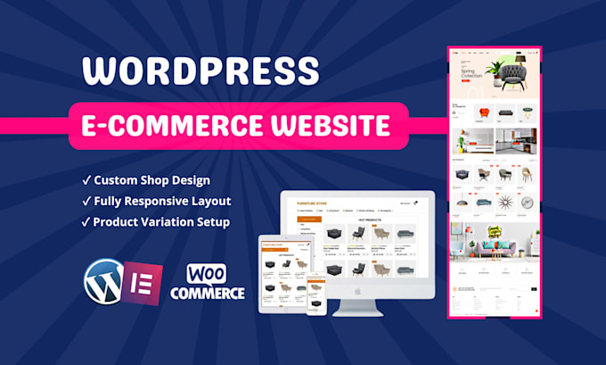 wordpress woocommerce ecommerce website design online store