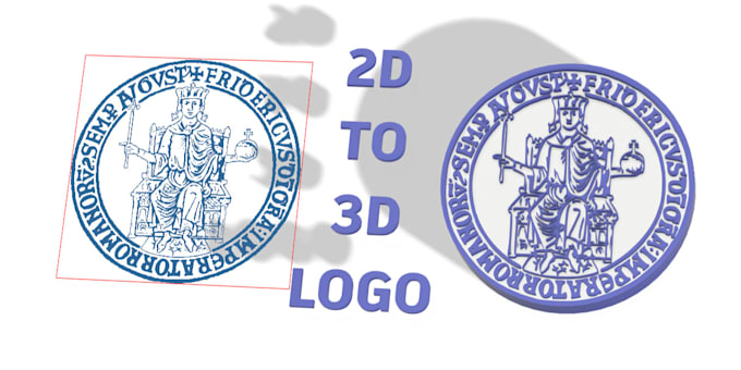 Convert your 2d into 3d logo ready for printing by Carlo_fra | Fiverr