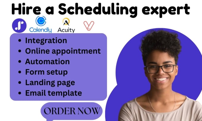 Setup appointment on calendly vagaro schedulicity and acuity scheduling