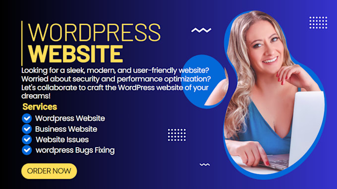 design clean and responsive wordpress website