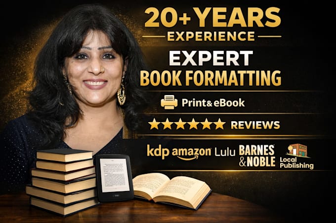 book formatting, paperback formatting, ebook formatting for ingram, amazon KDP