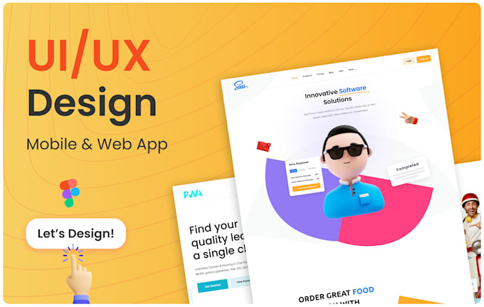 Do website ui ux design, dashboard and mobile app ui ux design in figma