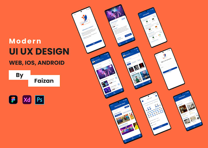 Design mobile ui ux dashboard or web ui ux in figma by Fazi1490 | Fiverr