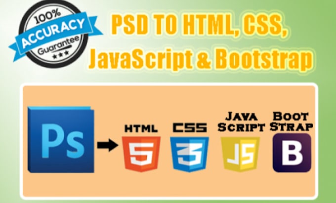 Convert psd files to html, css, javascript and bootstrap by Mr ...