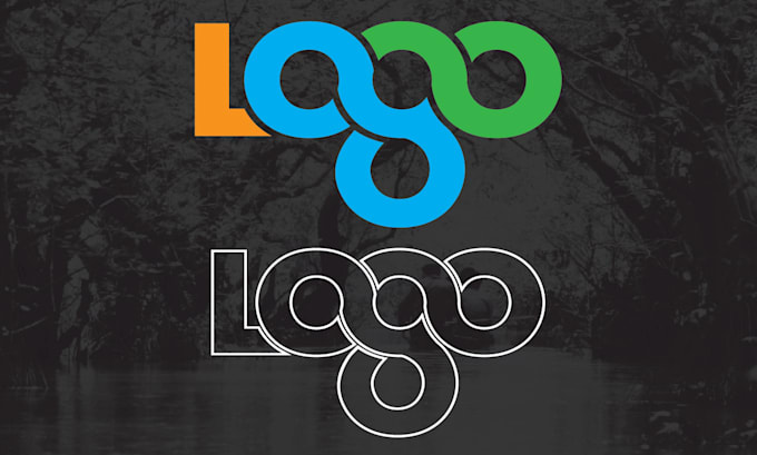 do custom modern minimalist letter font monogram logo design