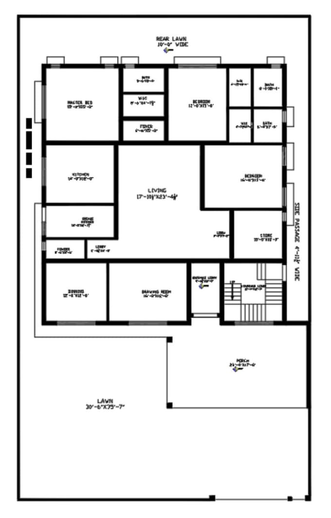 Be your architect, house plan,2d floor plan, blueprint by Ak_architect ...