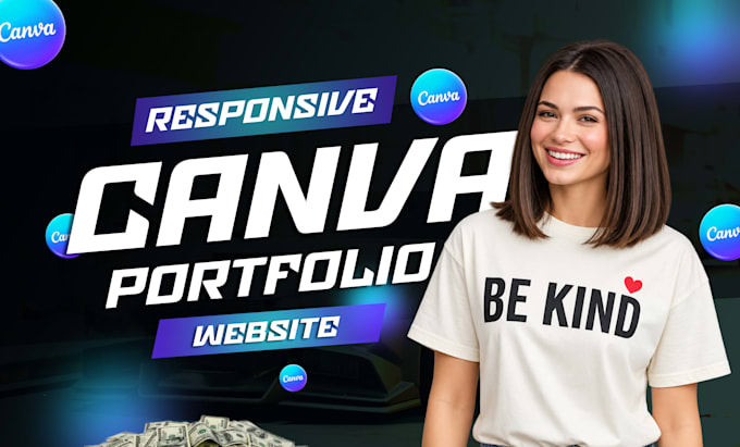 design, redesign stunning canva ugc portfolio website or landing page