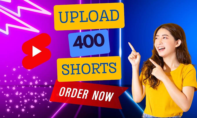 upload 400 shorts, video or reels on your youtube, tiktok and instagram