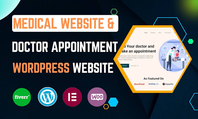 design medical website, clinic website, healthcare website, appointment booking,