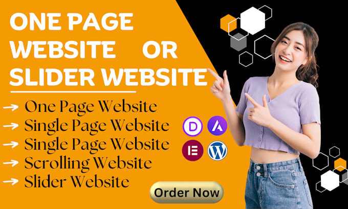create stunning wordpress one page slider website in one day