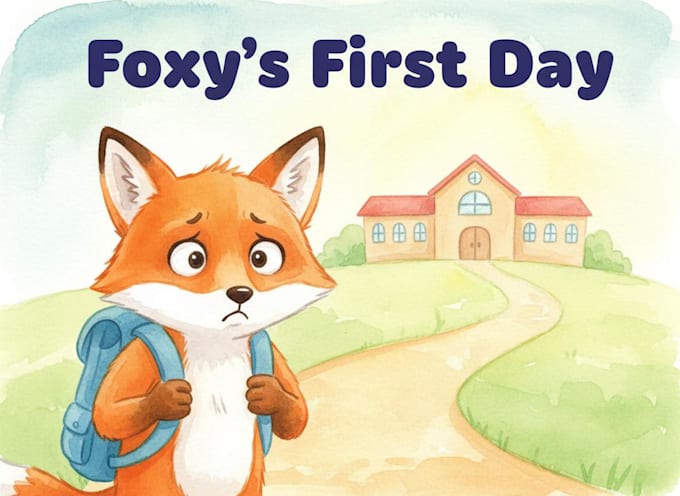 draw awesome children book illustrations in watercolor style