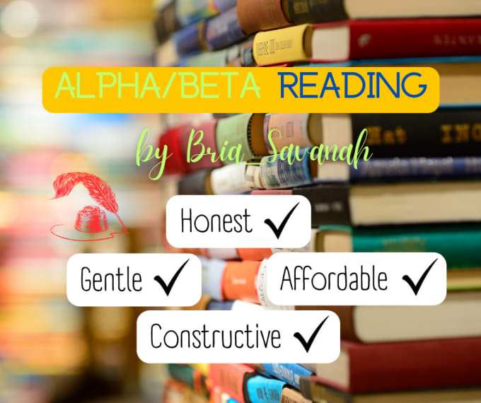 alpha or beta read your manuscript
