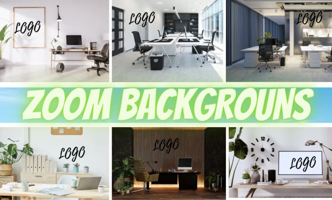 Design a custom zoom virtual background with your logo by Maazmromesha ...