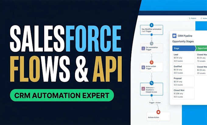 be your salesforce developer for flows, integrations, and CRM automation