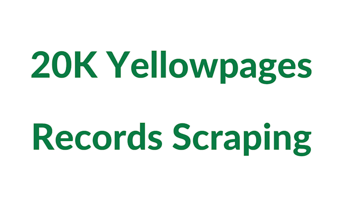 scrape 20k yellowpages records