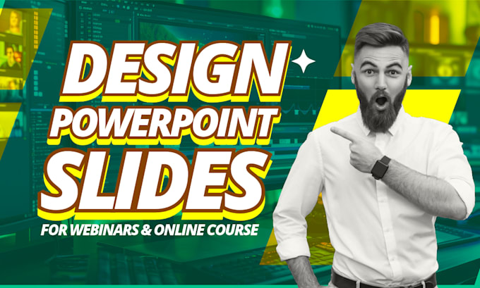 design powerpoint slides for webinars and online courses