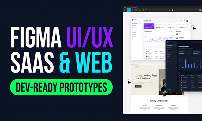 do modern figma website design, saas UI UX, and landing page design