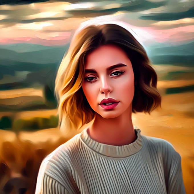 Design realistic digital oil painting from your photo by Pengougsel Fiverr