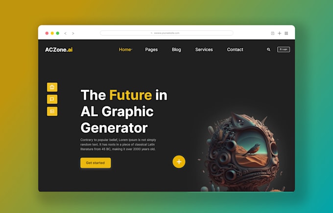 do modern website ui figma website design website